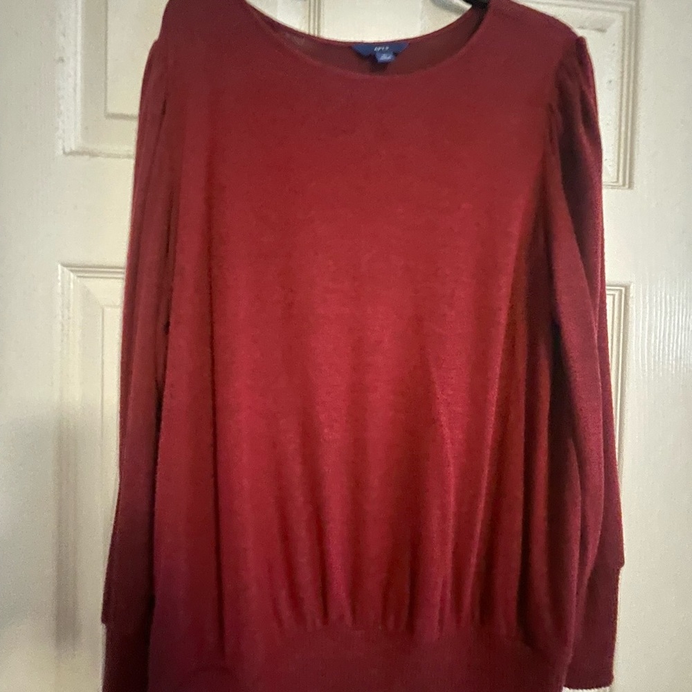 Apt 9 dressy dark red sweater xl